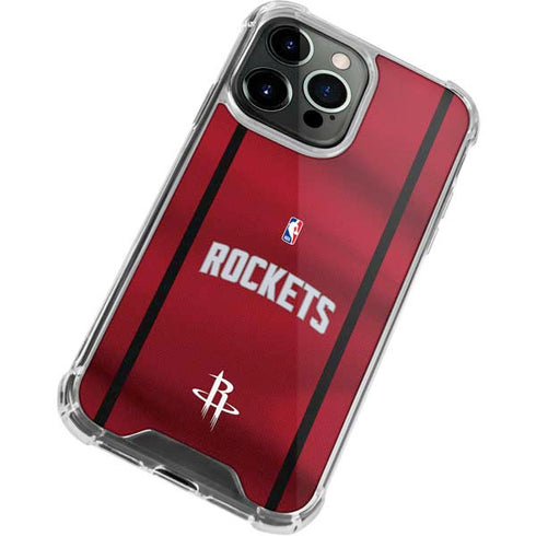 NBA Houston Rockets Jersey iPhone 13 Pro Max Clear Case