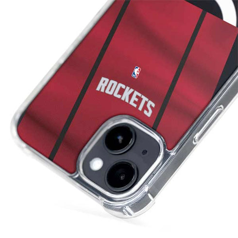 NBA Houston Rockets Jersey iPhone 15 Plus MagSafe Case