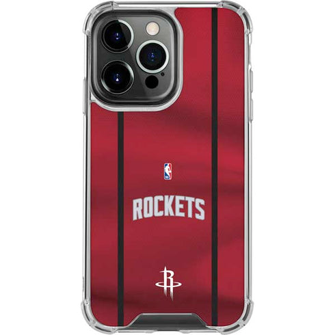 NBA Houston Rockets Jersey iPhone 15 Pro Clear Case