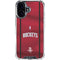 NBA Houston Rockets Jersey iPhone 16 Plus Clear Case
