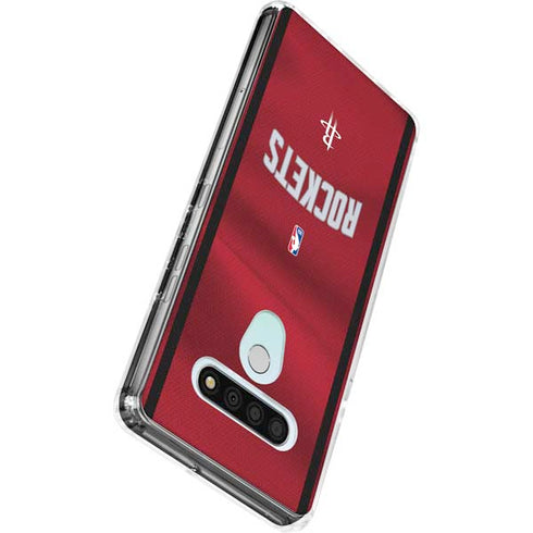 NBA Houston Rockets Jersey LG Stylo 6 Clear Case