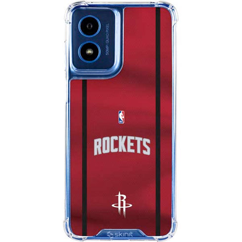 NBA Houston Rockets Jersey Moto G 5G (2024) Clear Case