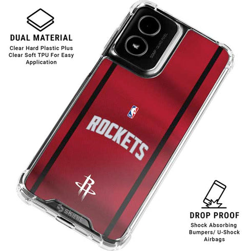 NBA Houston Rockets Jersey Moto G Power 5G (2024) Clear Case