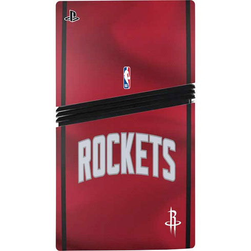 NBA Houston Rockets Jersey PS5 Pro Disk Console Skin