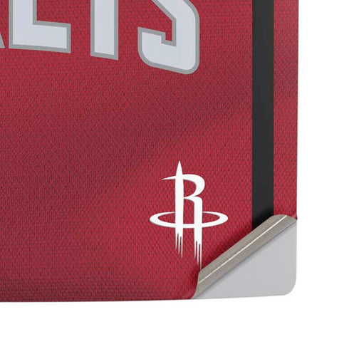 NBA Houston Rockets Jersey PS5 Pro Disk Console Skin