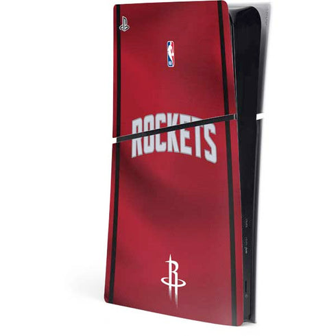 NBA Houston Rockets Jersey PS5 Slim Digital Edition Console Skin