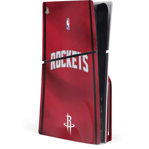 NBA Houston Rockets Jersey PS5 Slim Disk Console Skin