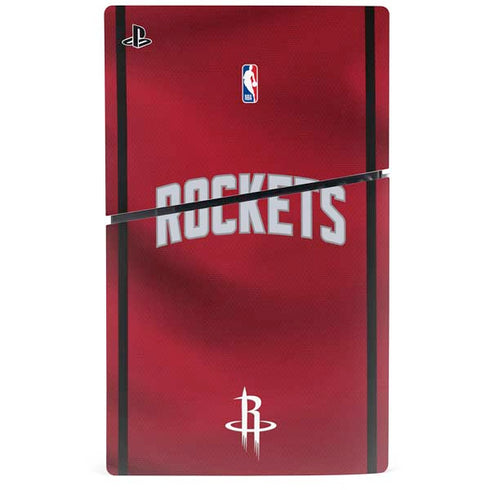 NBA Houston Rockets Jersey PS5 Slim Disk Console Skin