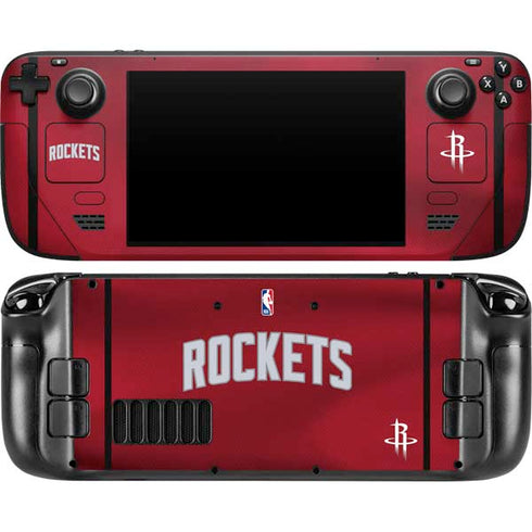 NBA Houston Rockets Jersey Steam Deck Handheld Gaming Computer OLED Skin