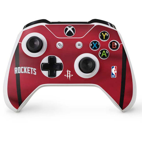 NBA Houston Rockets Jersey Xbox One S Console and Controller Bundle Skin