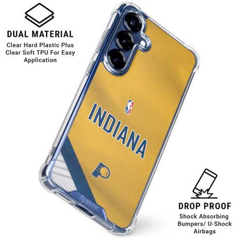 NBA Indiana Pacers Jersey Galaxy S25 Plus Clear Case