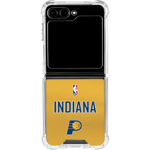 NBA Indiana Pacers Jersey Galaxy Z Flip6 Clear Case
