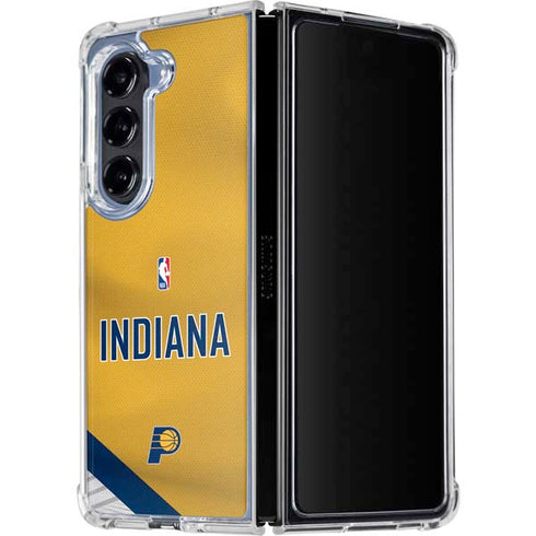 NBA Indiana Pacers Jersey Galaxy Z Fold5 5G Clear Case