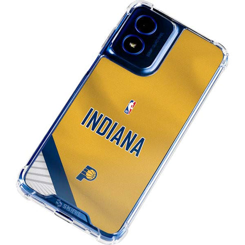 NBA Indiana Pacers Jersey Moto G 5G (2024) Clear Case