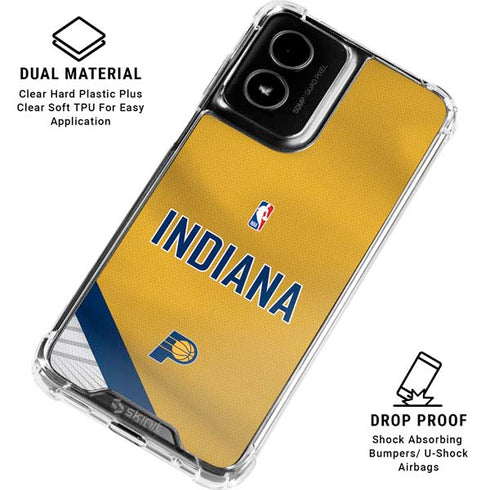 NBA Indiana Pacers Jersey Moto G Power 5G (2024) Clear Case