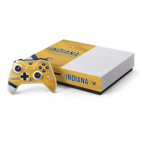 NBA Indiana Pacers Jersey Xbox One S Console and Controller Bundle Skin