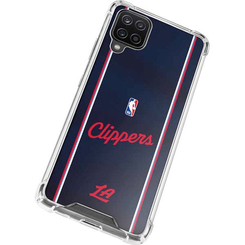 NBA LA Clippers Jersey Galaxy A12 Clear Case