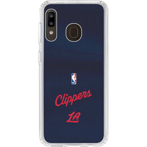NBA LA Clippers Jersey Galaxy A20 Clear Case