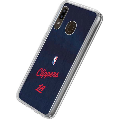 NBA LA Clippers Jersey Galaxy A20 Clear Case