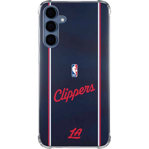 NBA LA Clippers Jersey Galaxy A35 5G Clear Case
