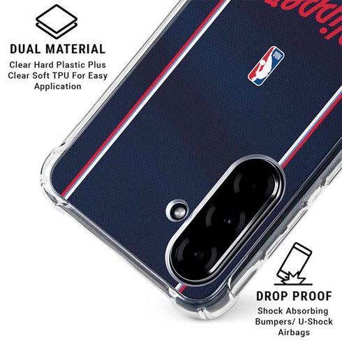 NBA LA Clippers Jersey Galaxy A36 5G Clear Case