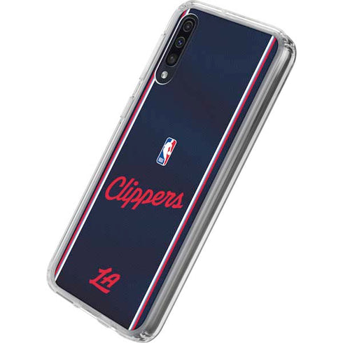 NBA LA Clippers Jersey Galaxy A50 Clear Case
