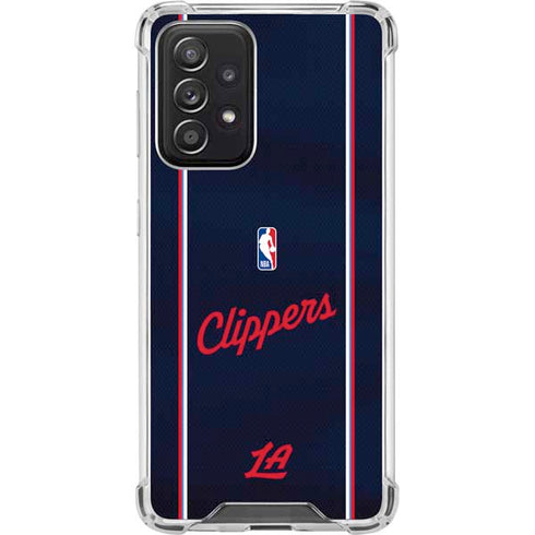NBA LA Clippers Jersey Galaxy A52 5G Clear Case