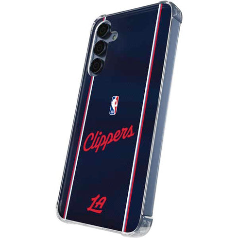 NBA LA Clippers Jersey Galaxy A55 5G Clear Case