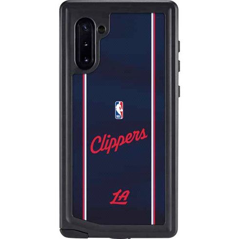 NBA LA Clippers Jersey Galaxy Note 10 Waterproof Case