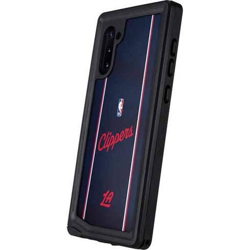 NBA LA Clippers Jersey Galaxy Note 10 Waterproof Case