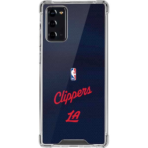 NBA LA Clippers Jersey Galaxy Note20 5G Clear Case