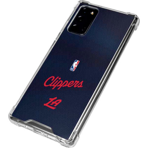 NBA LA Clippers Jersey Galaxy Note20 5G Clear Case
