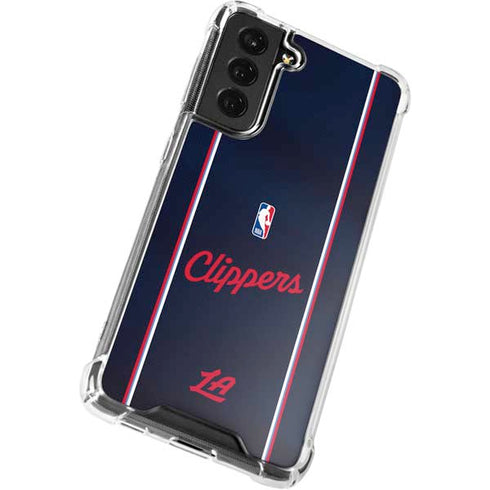 NBA LA Clippers Jersey Galaxy S21 FE Clear Case
