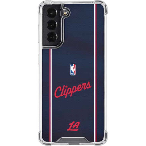 NBA LA Clippers Jersey Galaxy S22 Clear Case