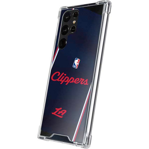 NBA LA Clippers Jersey Galaxy S22 Ultra Clear Case