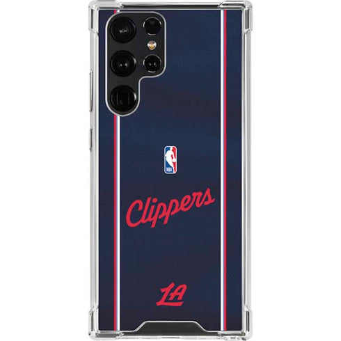 NBA LA Clippers Jersey Galaxy S23 Ultra Clear Case