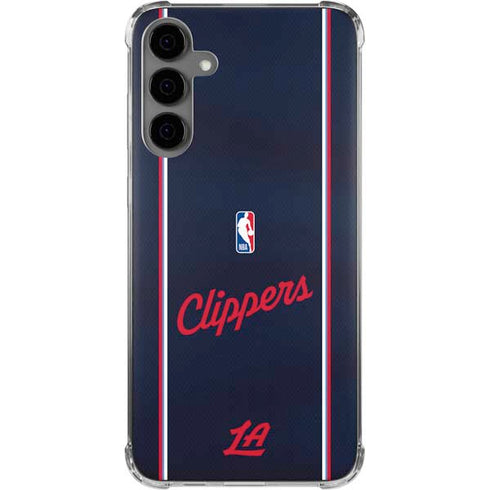 NBA LA Clippers Jersey Galaxy S24 Plus Clear Case
