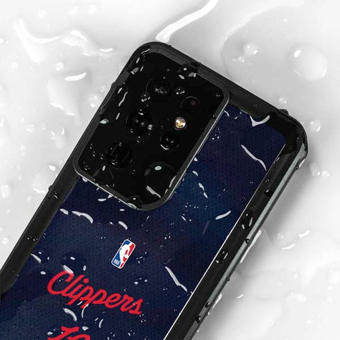 NBA LA Clippers Jersey Galaxy S24 Ultra Waterproof Case