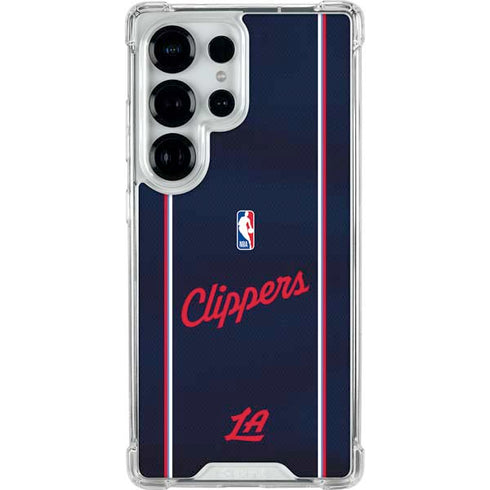 NBA LA Clippers Jersey Galaxy S25 Ultra Clear Case