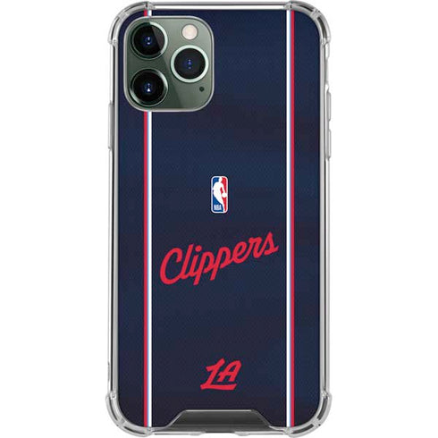 NBA LA Clippers Jersey iPhone 12 Pro Clear Case