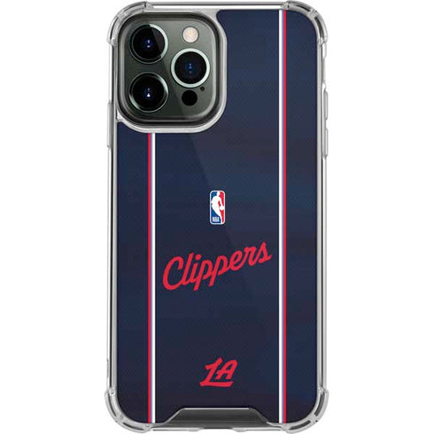 NBA LA Clippers Jersey iPhone 14 Pro Max Clear Case