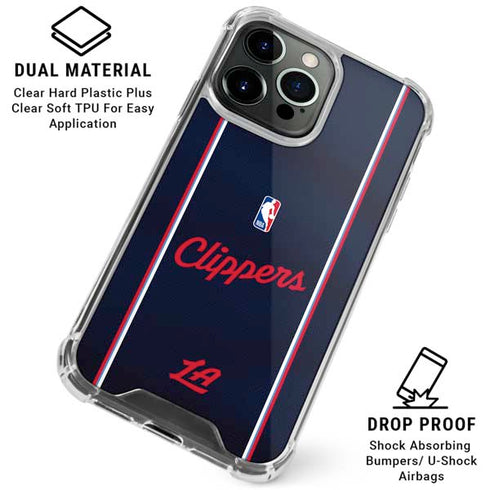 NBA LA Clippers Jersey iPhone 16 Pro Max Clear Case