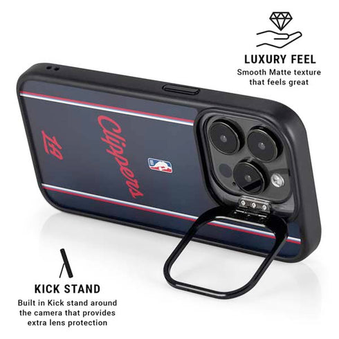 NBA LA Clippers Jersey iPhone 16 Pro Max Kickstand Case