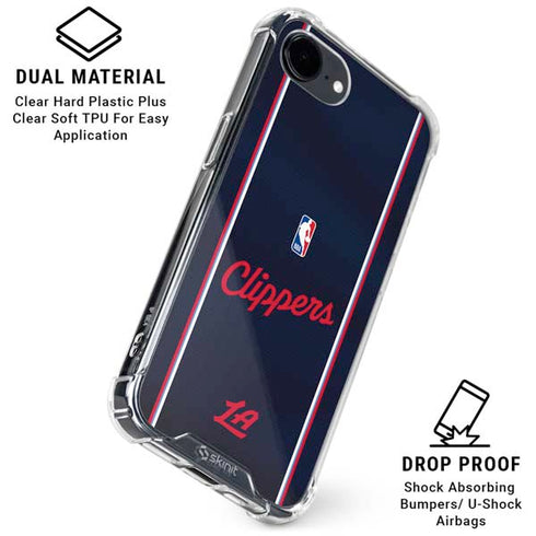 NBA LA Clippers Jersey iPhone 16e Clear Case