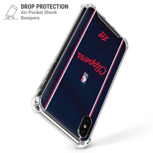 NBA LA Clippers Jersey iPhone XS Max Clear Case
