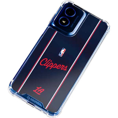 NBA LA Clippers Jersey Moto G 5G (2024) Clear Case