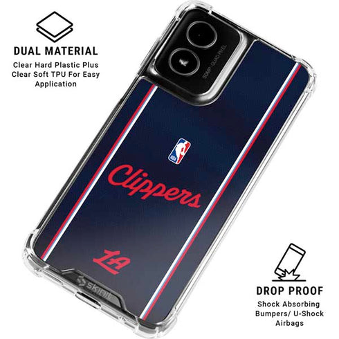 NBA LA Clippers Jersey Moto G Power 5G (2024) Clear Case