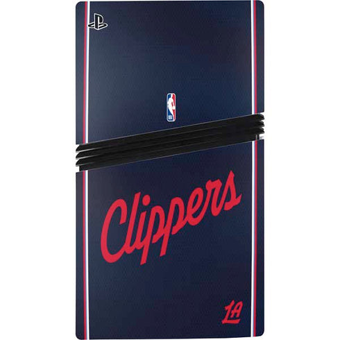 NBA LA Clippers Jersey PS5 Pro Disk Console Skin