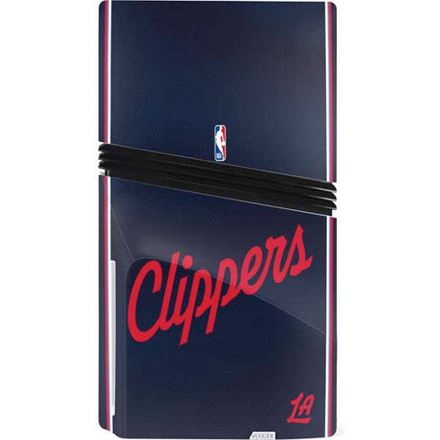 NBA LA Clippers Jersey PS5 Pro Disk Console Skin