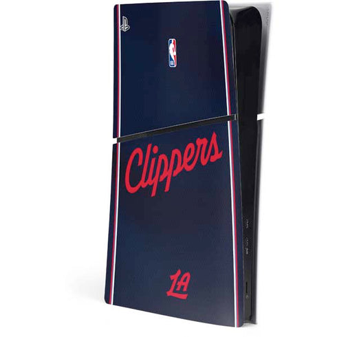 NBA LA Clippers Jersey PS5 Slim Digital Edition Console Skin